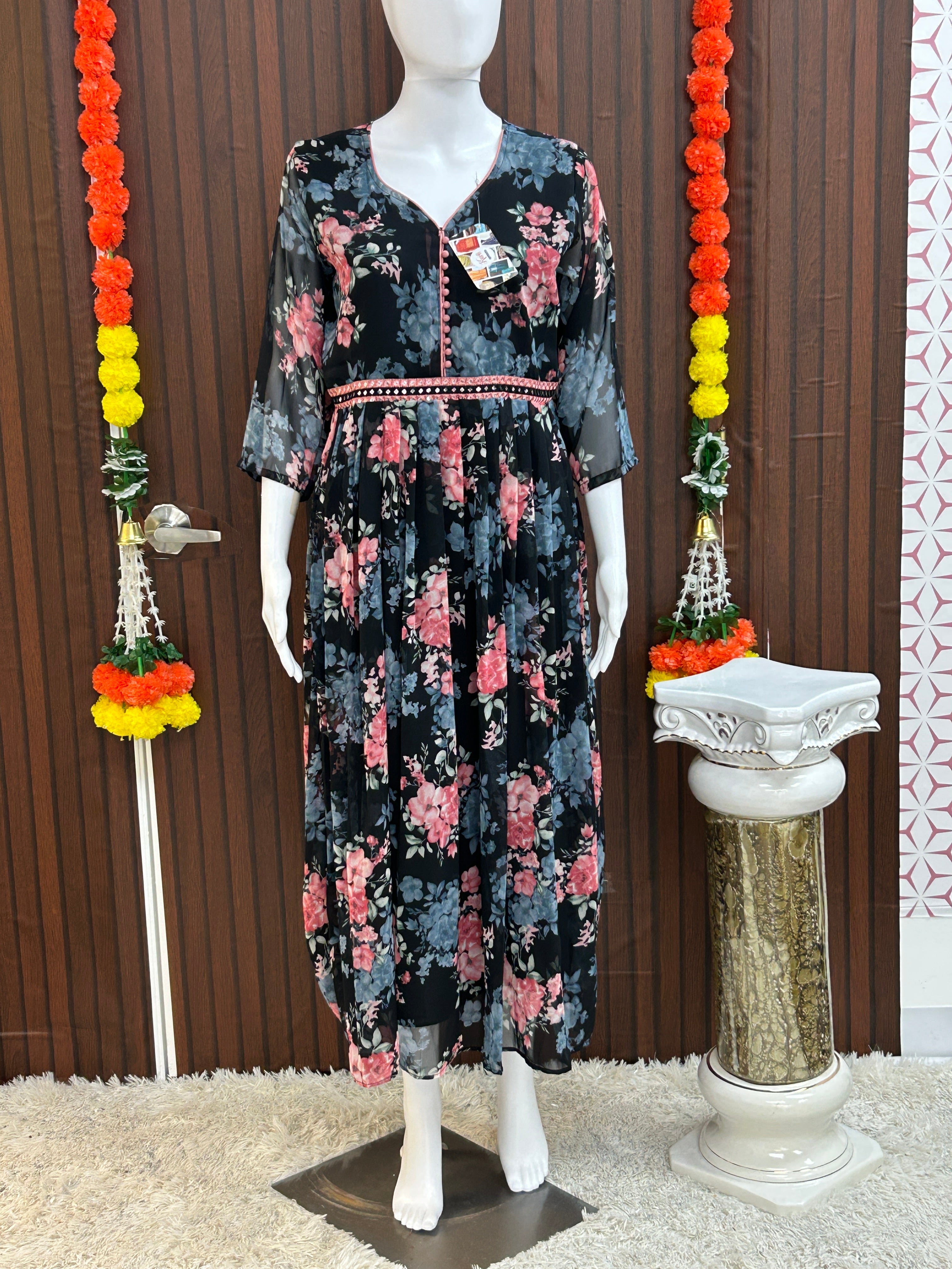 Chiffon long kurti