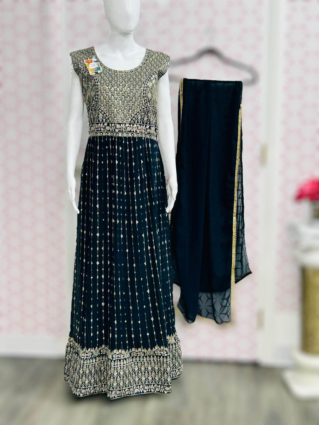 Party wear long gown | chiffon long dress