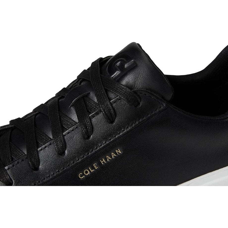 New In Box Cole Haan Womens Size 9 Black Leather Lace Up Grand Court Daily Shoes