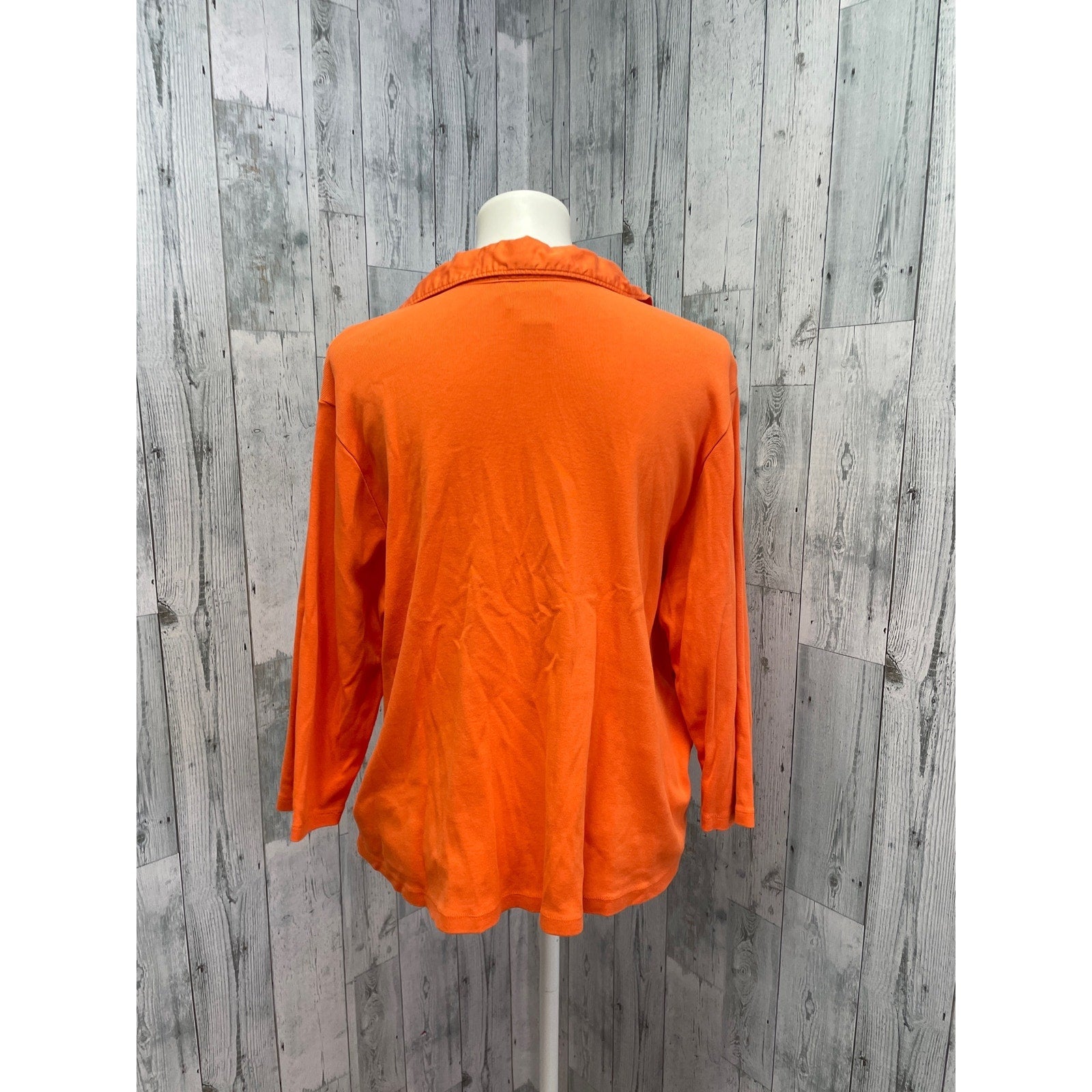 Lauren Ralph Lauren Womens Plus Size 2X 100% Cotton Long Sleeve Collared Shirt