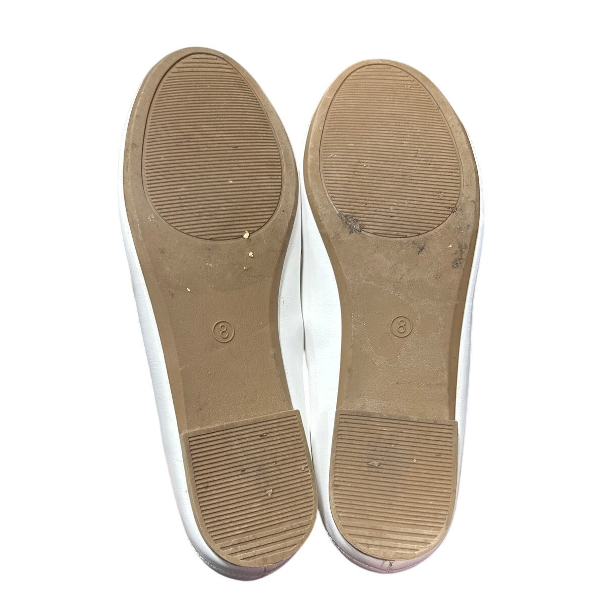 Trary Womens Size 8 White Flats Round Toe Buckle Strap Mary Jane Flat Shoes