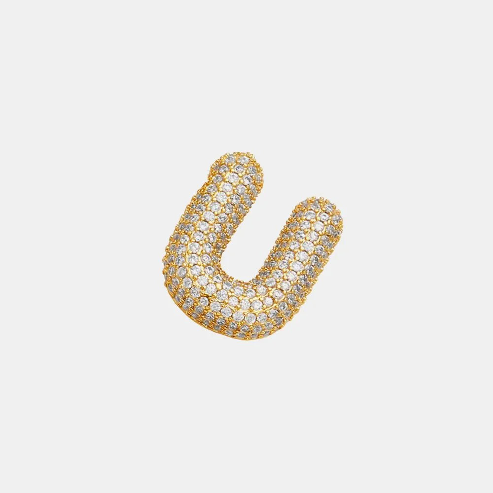 EmberLuxe "Glimmer" Bubble Letter Pendant (L-U)