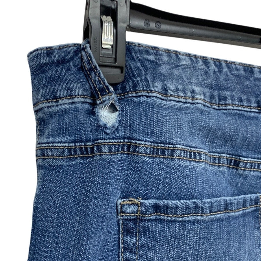 M Jeans by Maurices Womens 18W Regular Cotton Blend Mid Rise Denim Blue Jeans