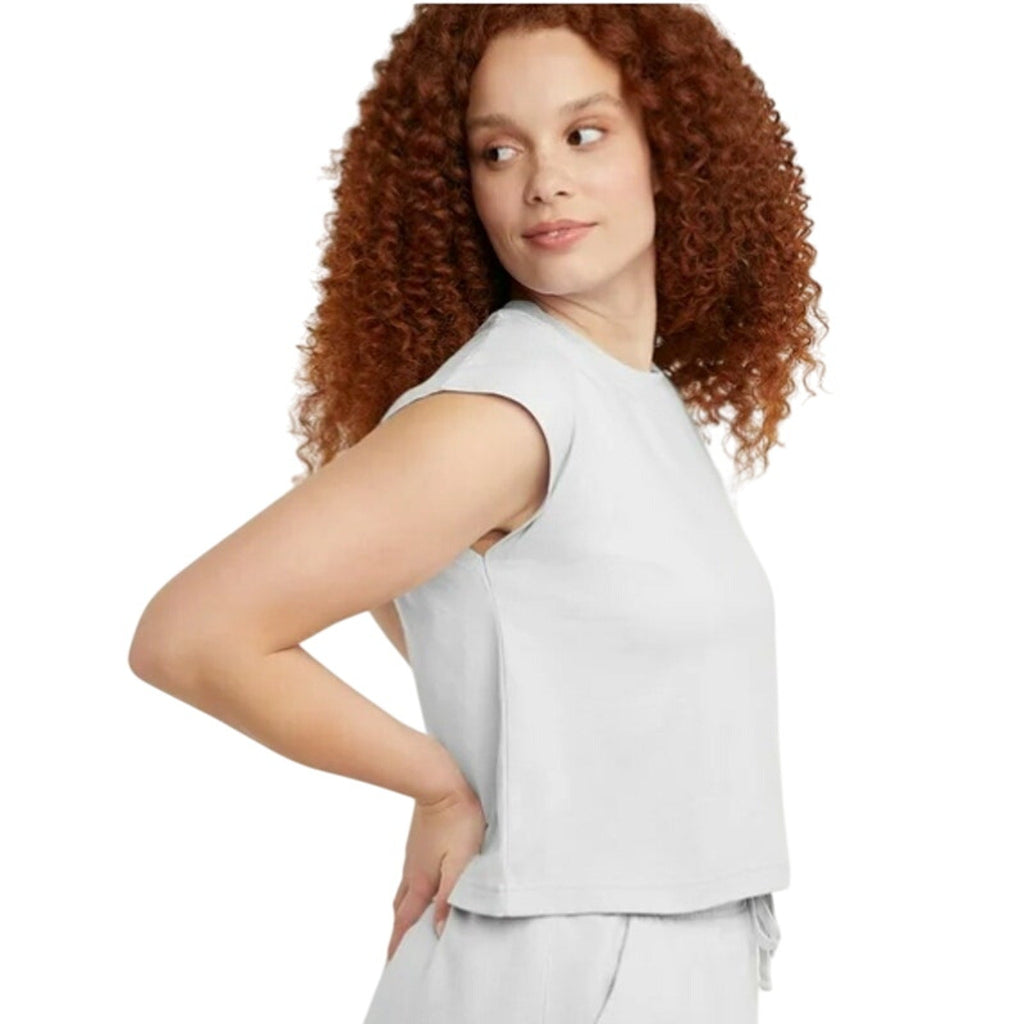 New 5-Pack Hanes Women XL Originals White Ringspun Cotton Cap Sleeve Muscle Tees