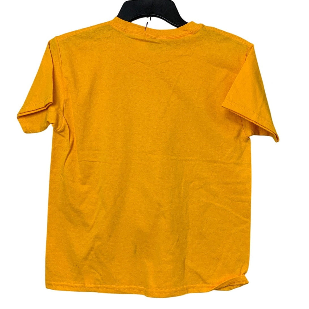 New Hand Printed Youth Medium Gold Yellow Equality Rainbow Pride Tee Shirt