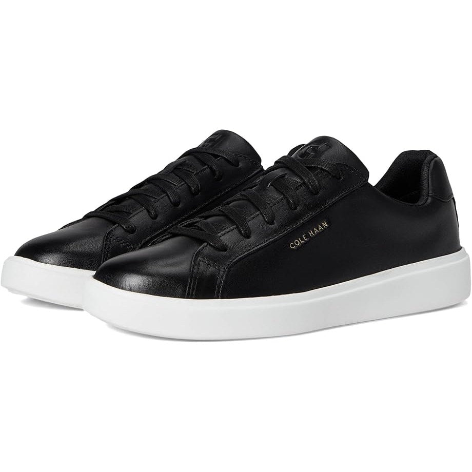 New In Box Cole Haan Womens Size 9 Black Leather Lace Up Grand Court Daily Shoes