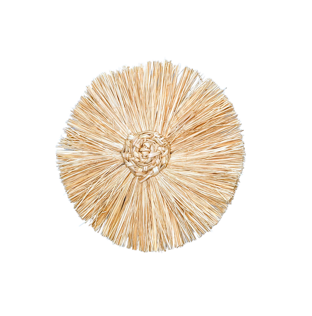 Pom Pom Handwoven Iraca Napkin Ring
