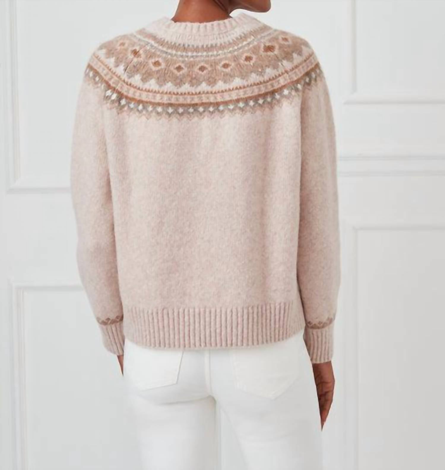 Women's Joey Fairisle Wool Blend Crewneck Sweater