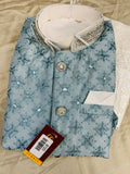 Light blue sherwani set