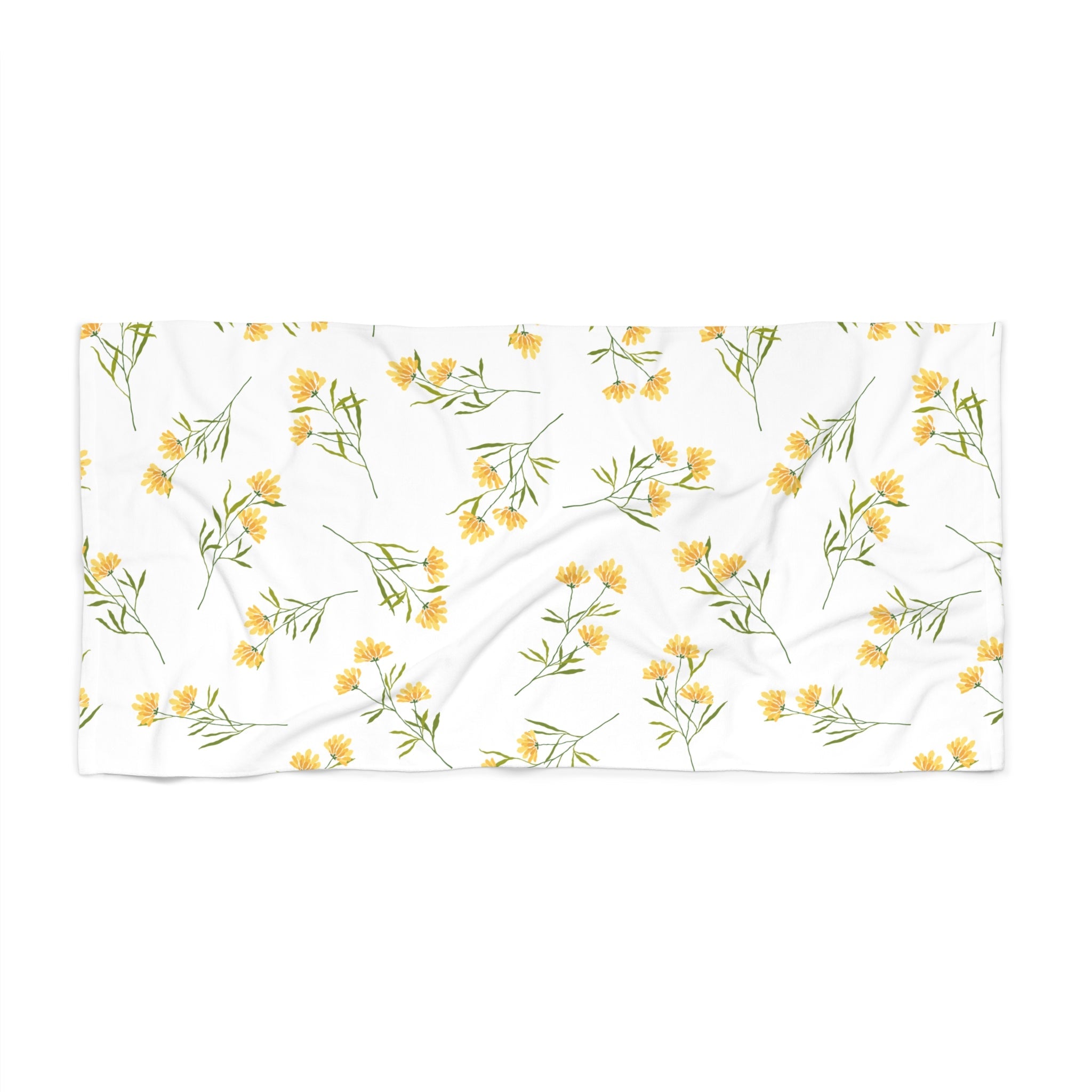 Customizable: Summer Floral Beach Towel, Vibrant Towels for Beach Days, Poolside Accessories, Perfect for Vacations, Gifts for Sun Lovers