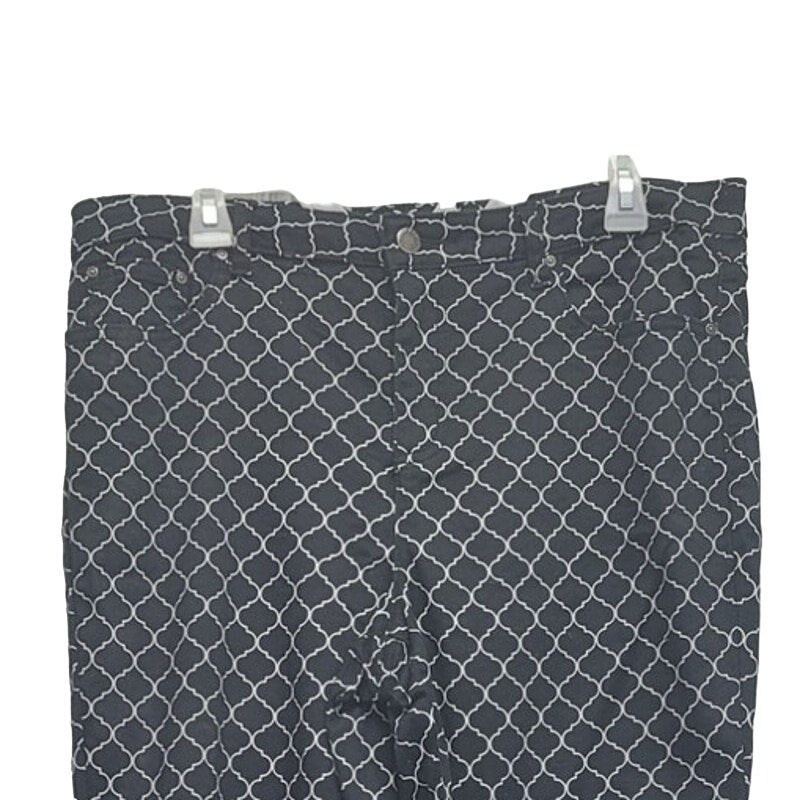 Needle & Cloth Womens 16 Skinny Ankle Trellis Patterned Jeans w Pockets