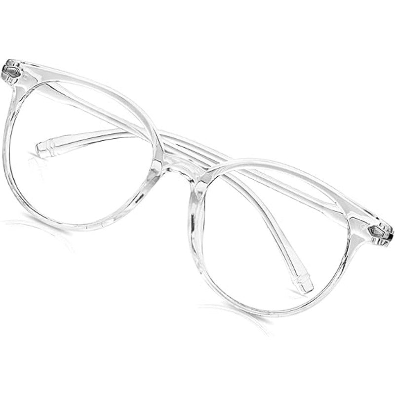 Craebuer Womens Clear Frame Blue Light Blocking Reading Eye Glasses w Case