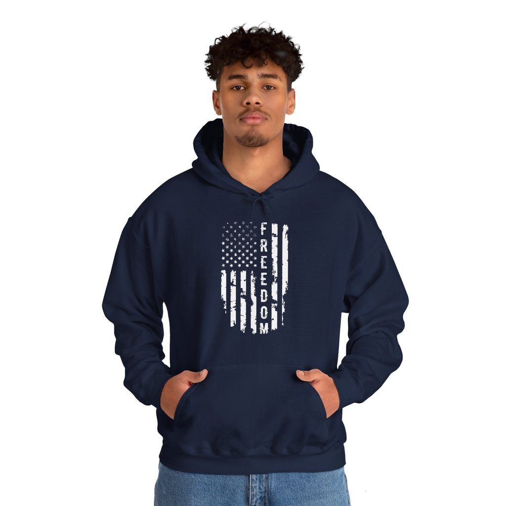 Freedom American Flag Hooded Sweatshirt