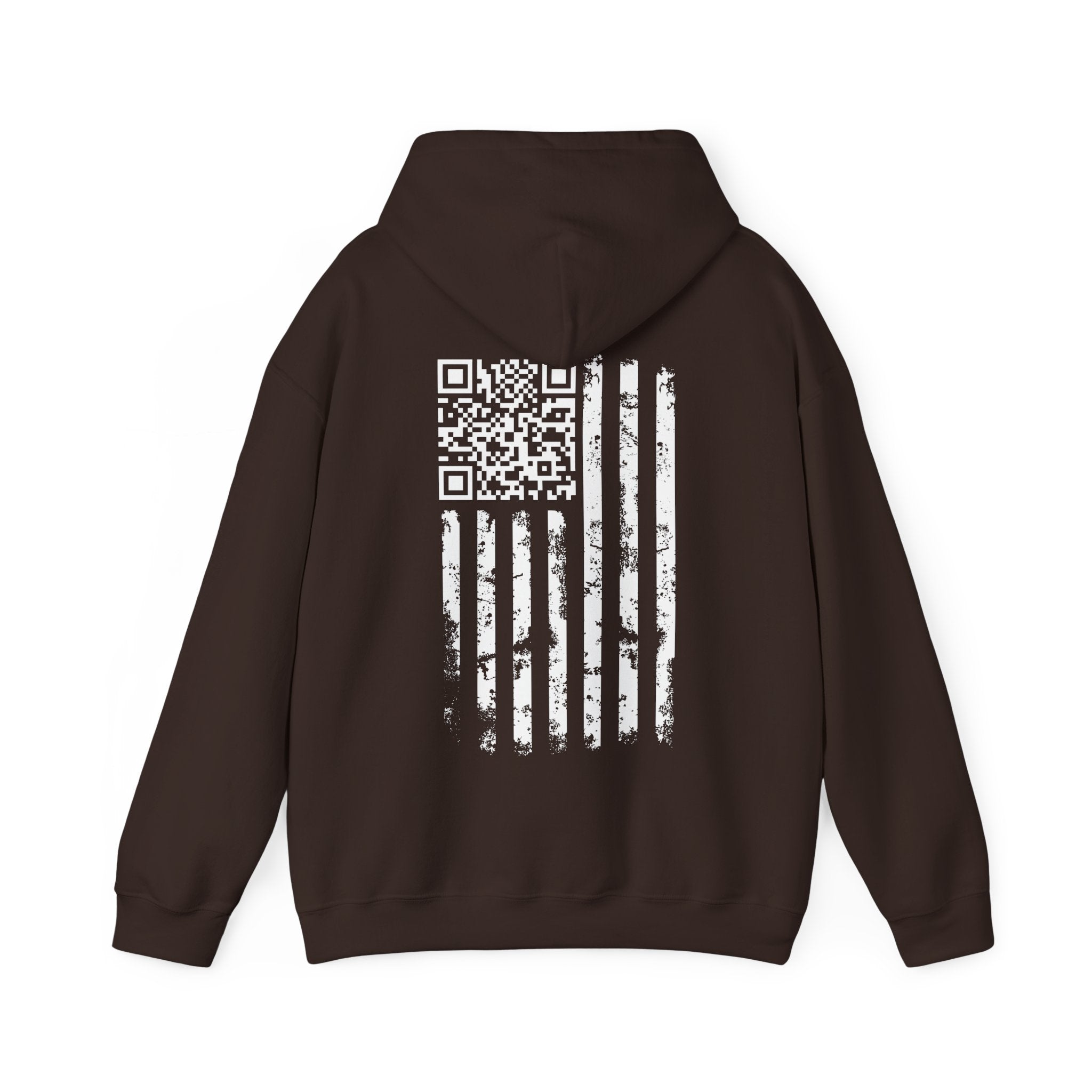 American Flag QR Code Hooded Sweatshirt
