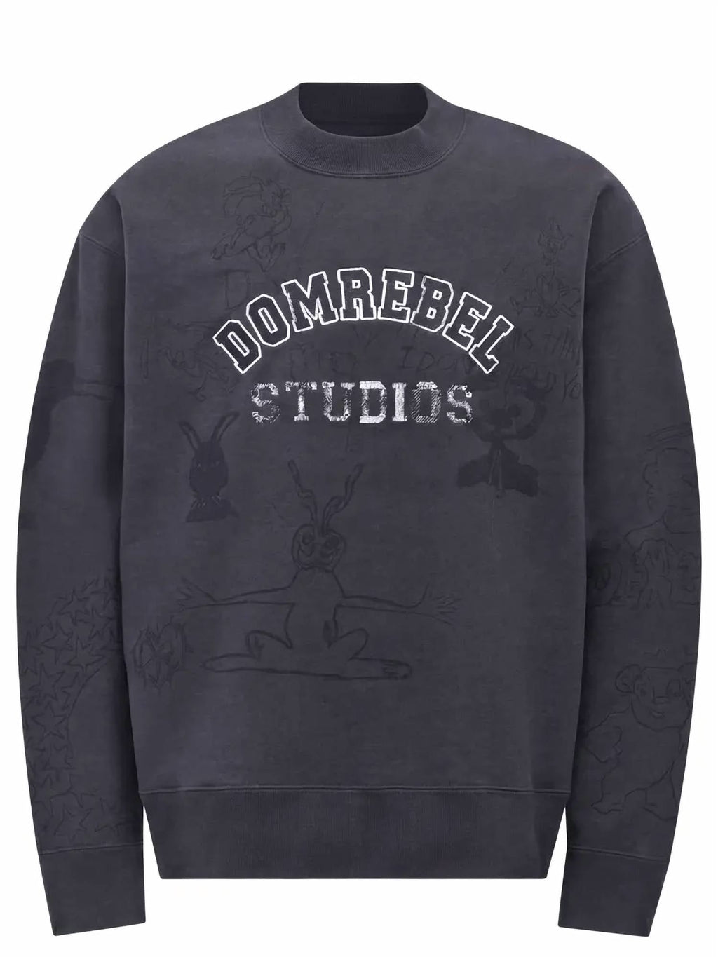 Semester Embroidery Pullover Cotton Sweatshirt