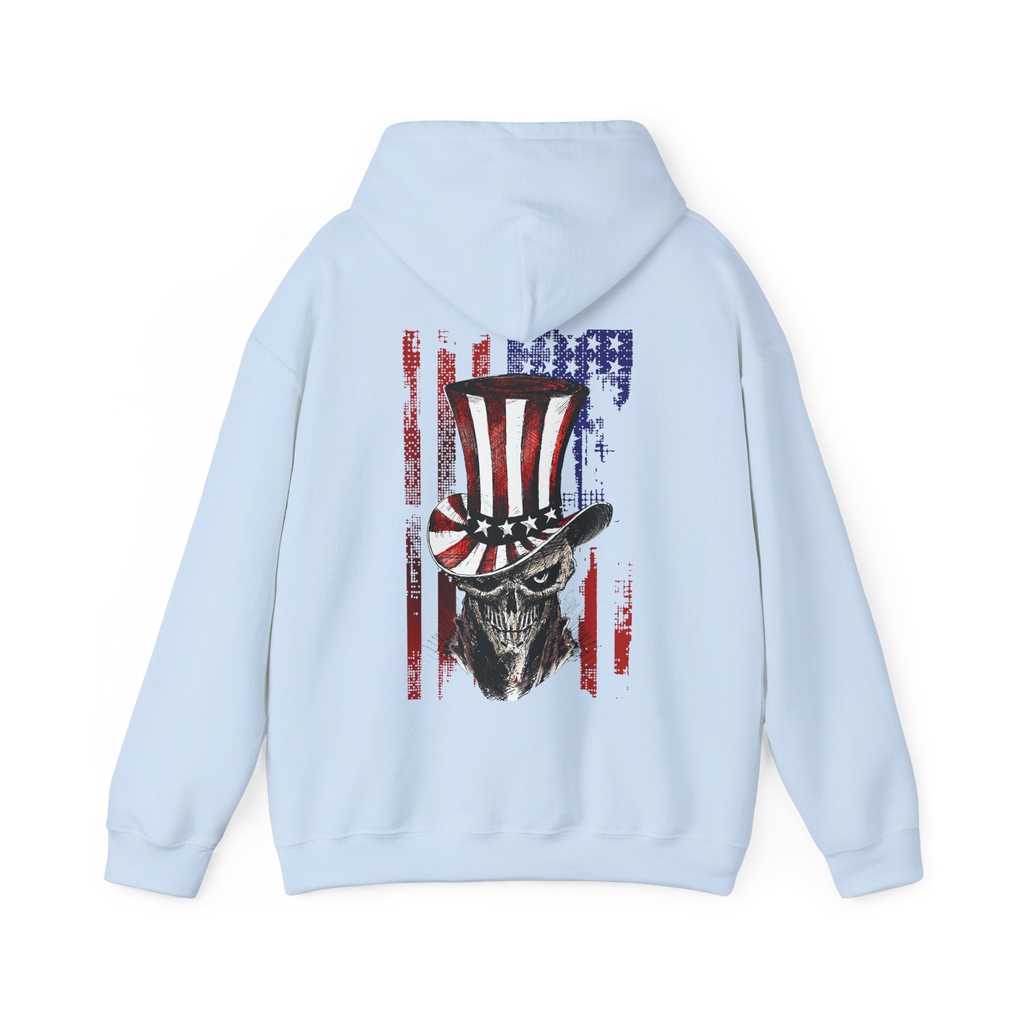 Patriotic Skull Hooded Sweatshirt