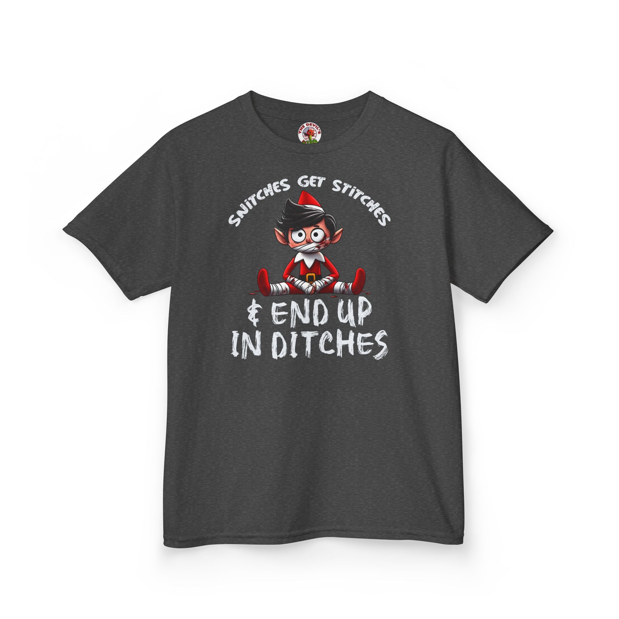 Snitches Get Stitches Kids T-Shirt