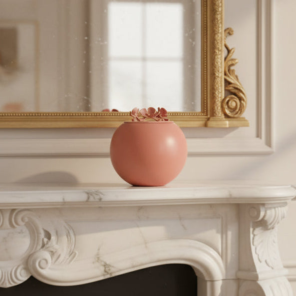 Orchid Urn for Loved ones [Keepsake Size] Handmade - CORAL