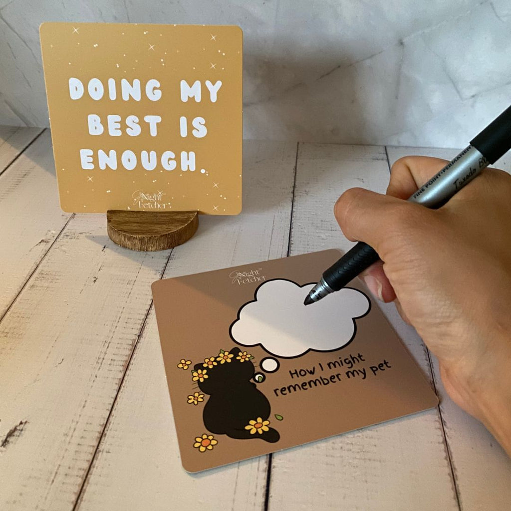 For Kids: Pet Loss Comfort Cards - 51 Affirmations with Prompts