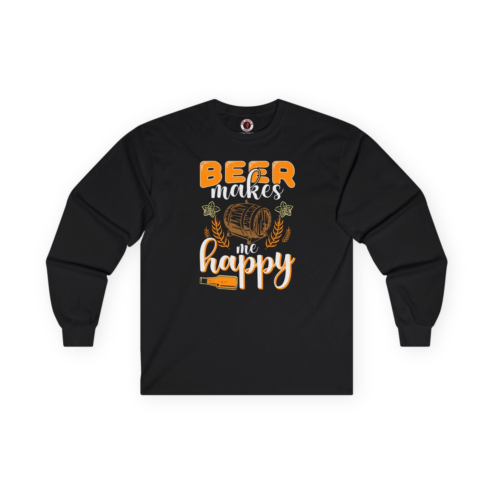Beer Makes Me Happy Long Sleeve Tee