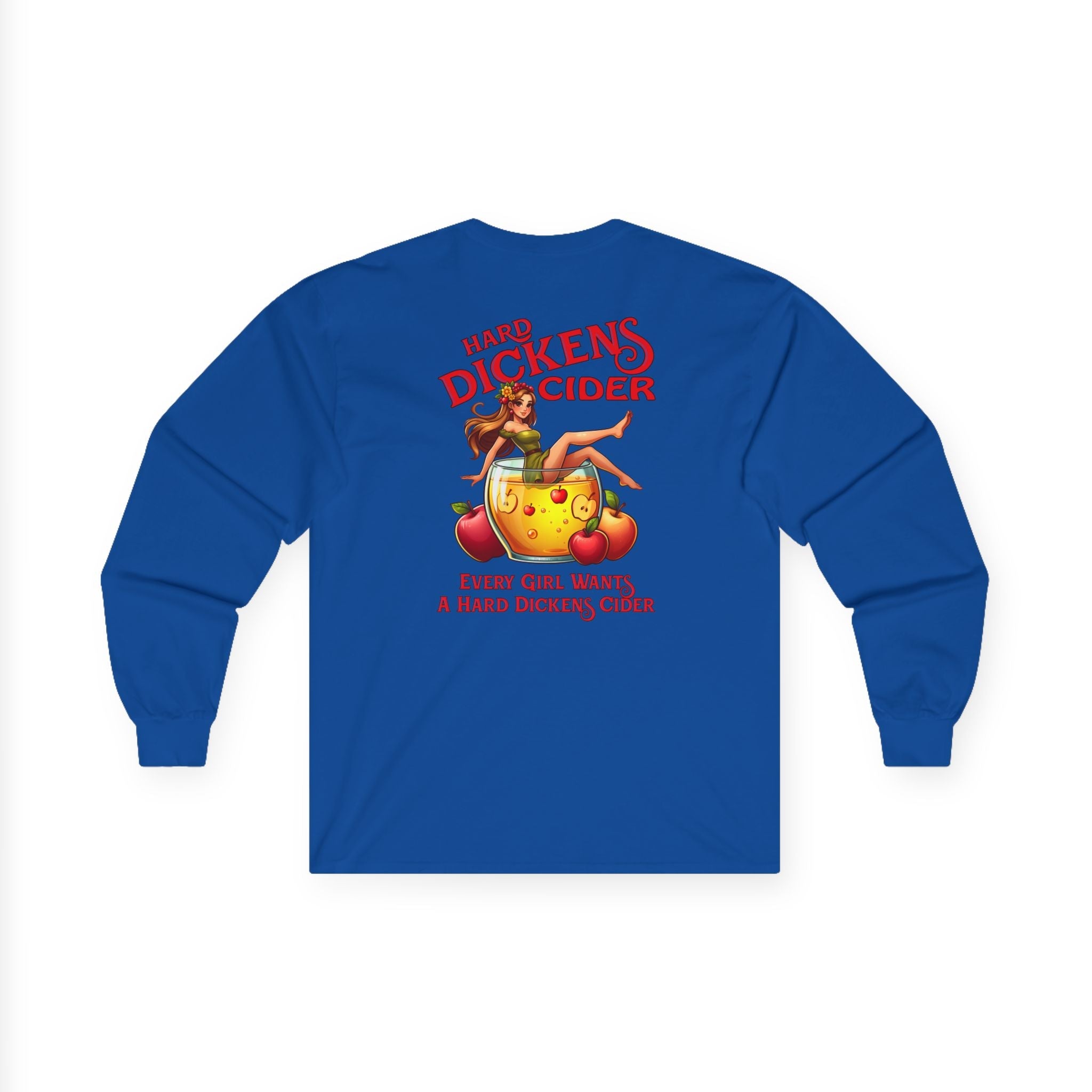 Hard Dickens Cider Front/Back Long Sleeve Tee