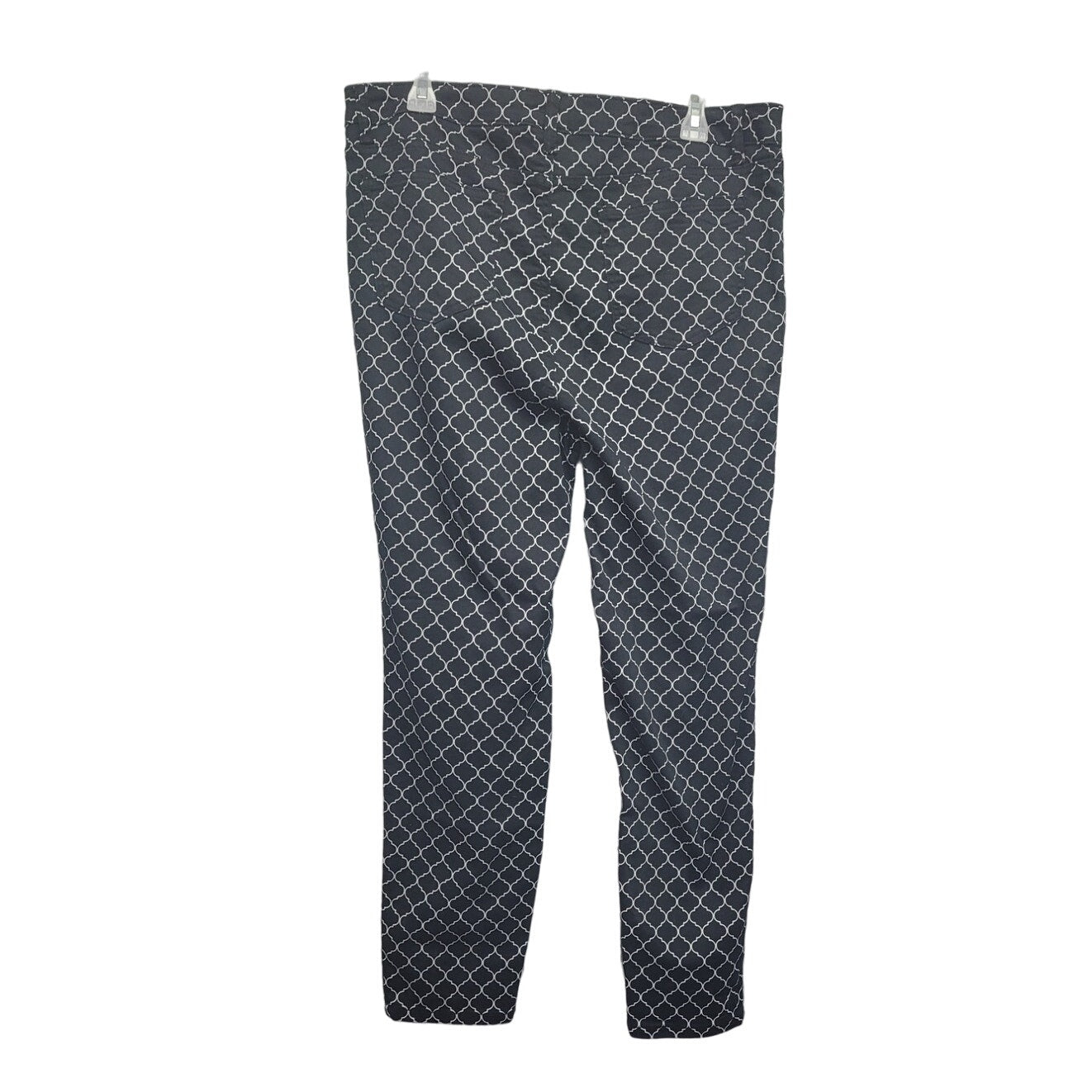 Needle & Cloth Womens 16 Skinny Ankle Trellis Patterned Jeans w Pockets