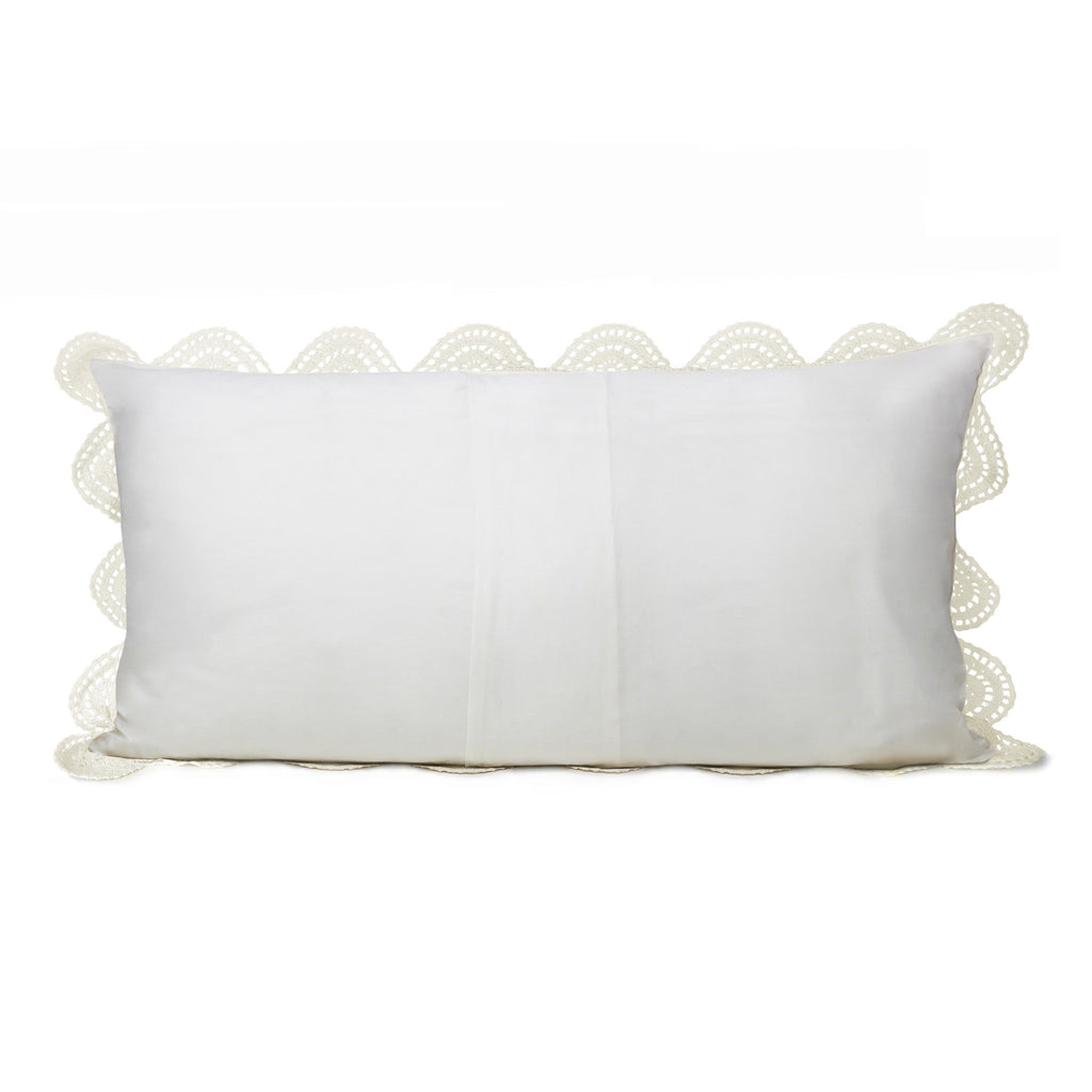 Hand Made Crochet Cotton Pillow Sham Pairs