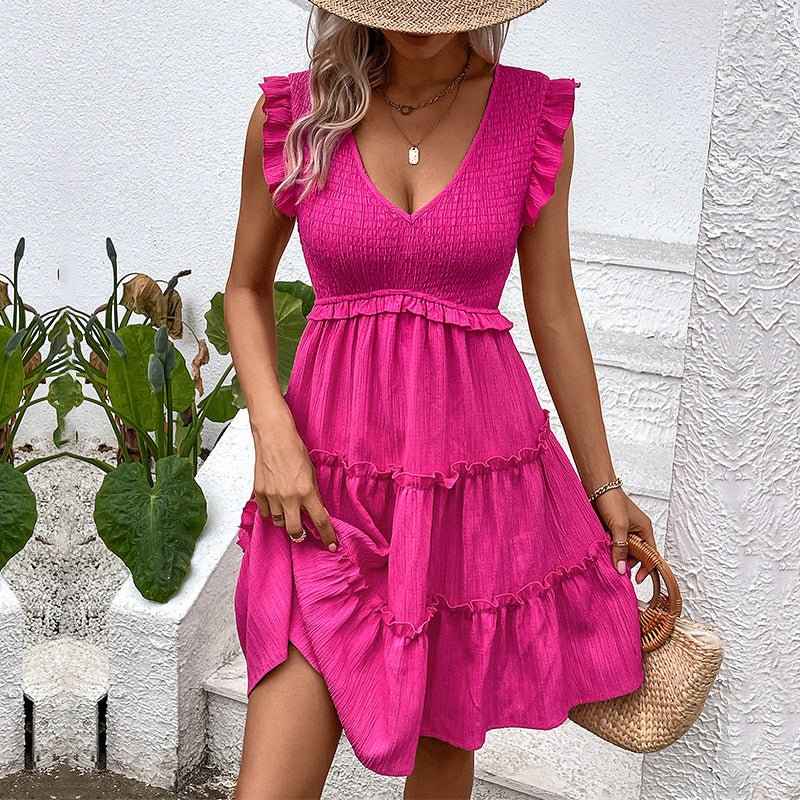 Stylish Euro-Egypt Sleeveless Dress