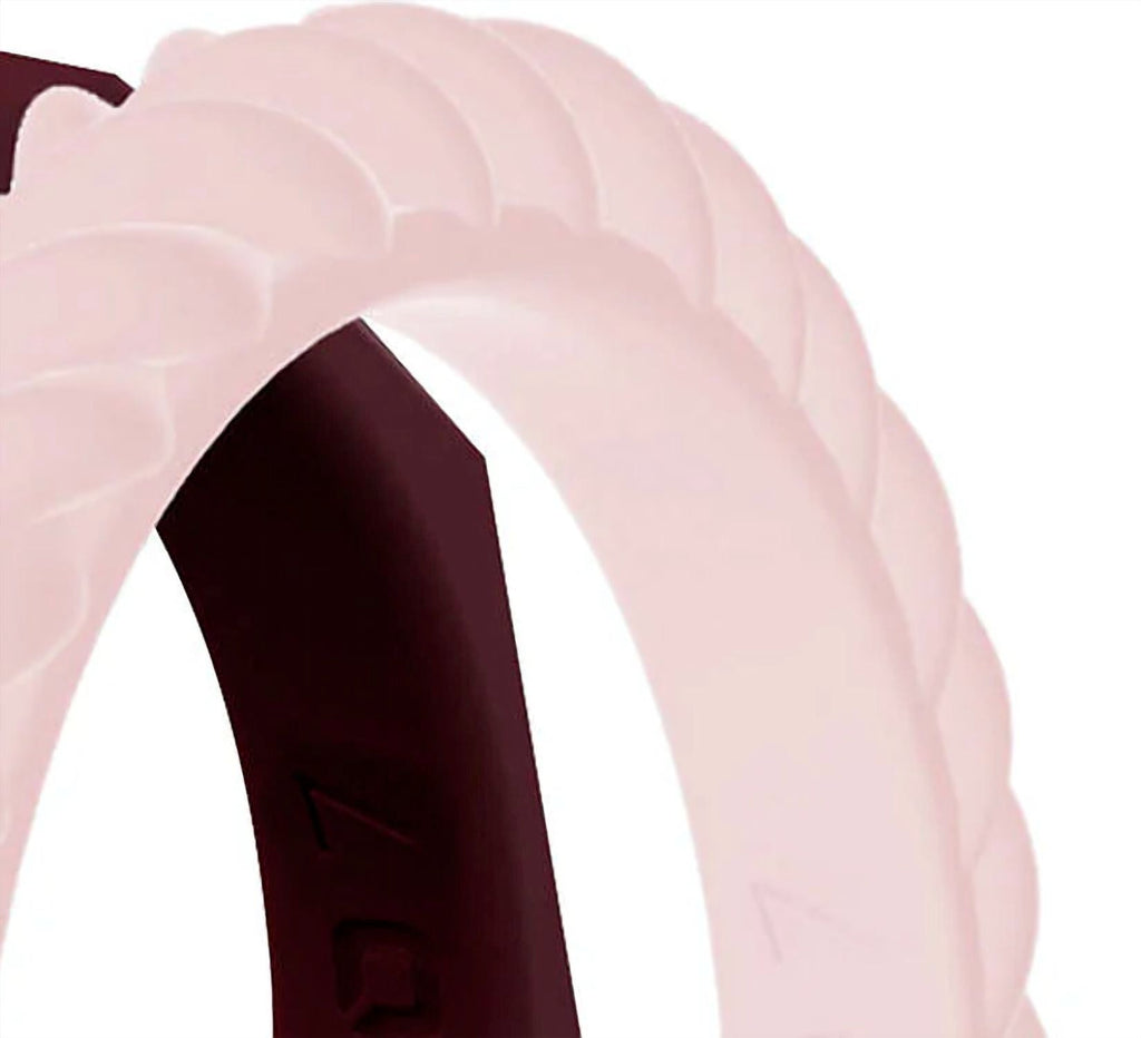 Women's Stackable Silicone Wedding Ring Set