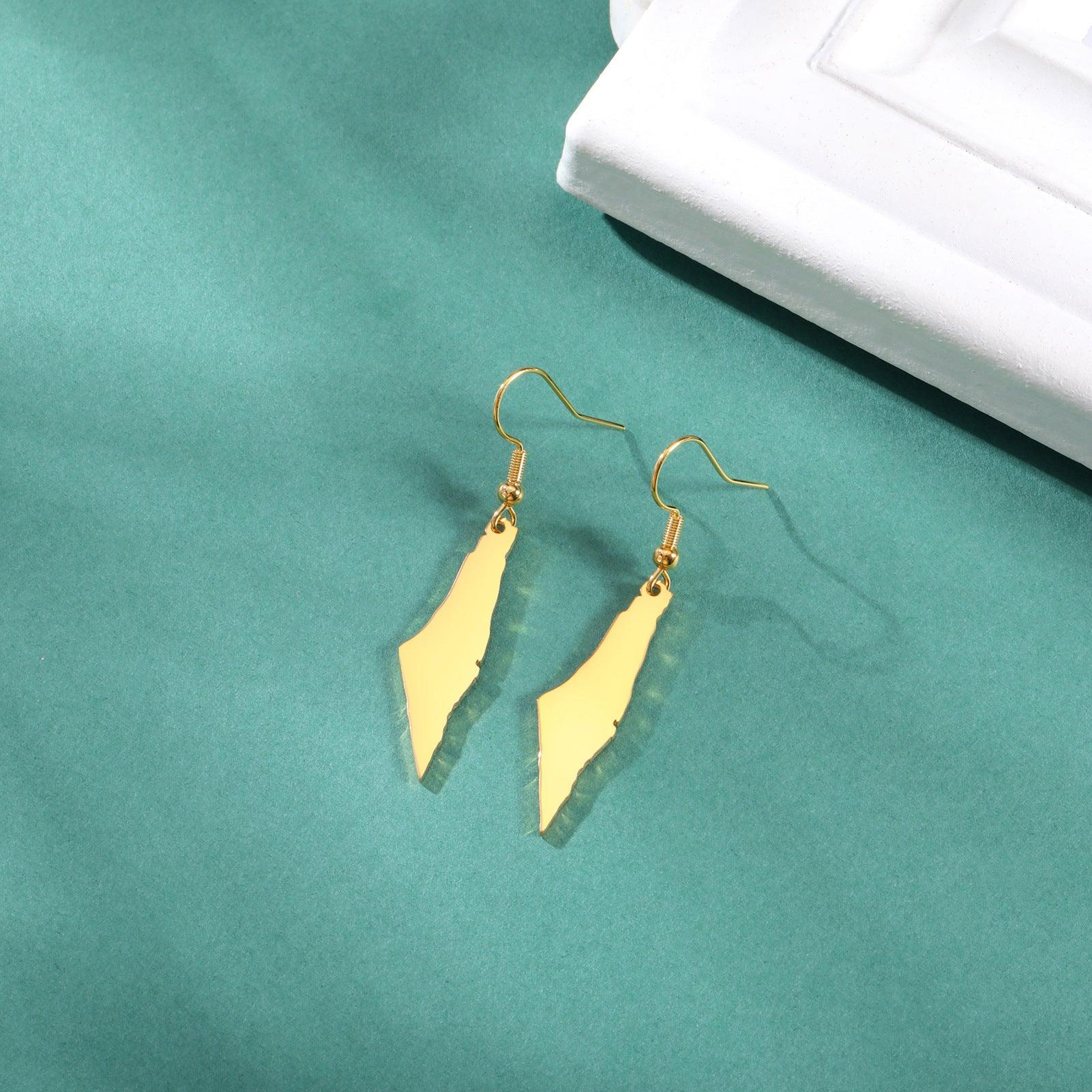PALESTINE MAP EARRINGS