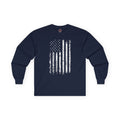American Grunge Flag Long Sleeve Tee
