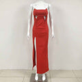 European Elegant Strapless :Sexy Long Dress