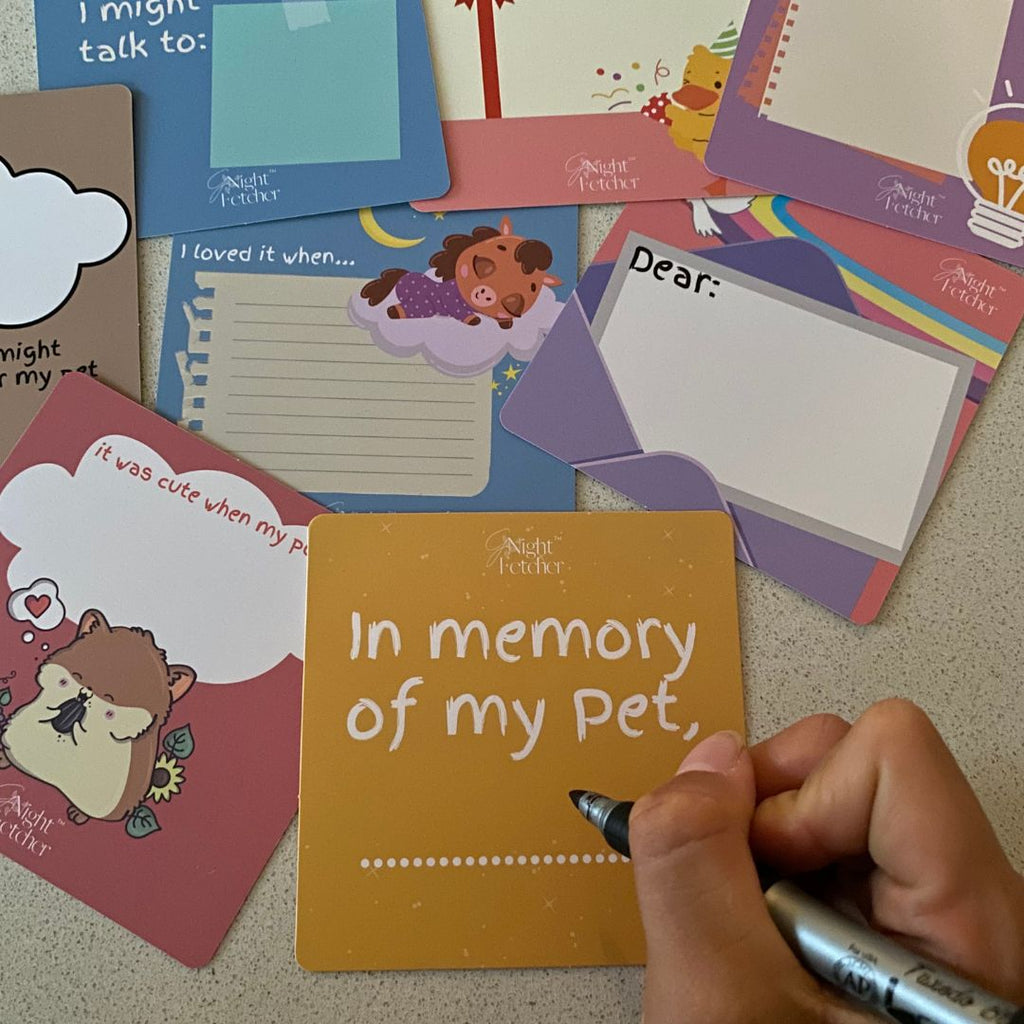 For Kids: Pet Loss Comfort Cards - 51 Affirmations with Prompts