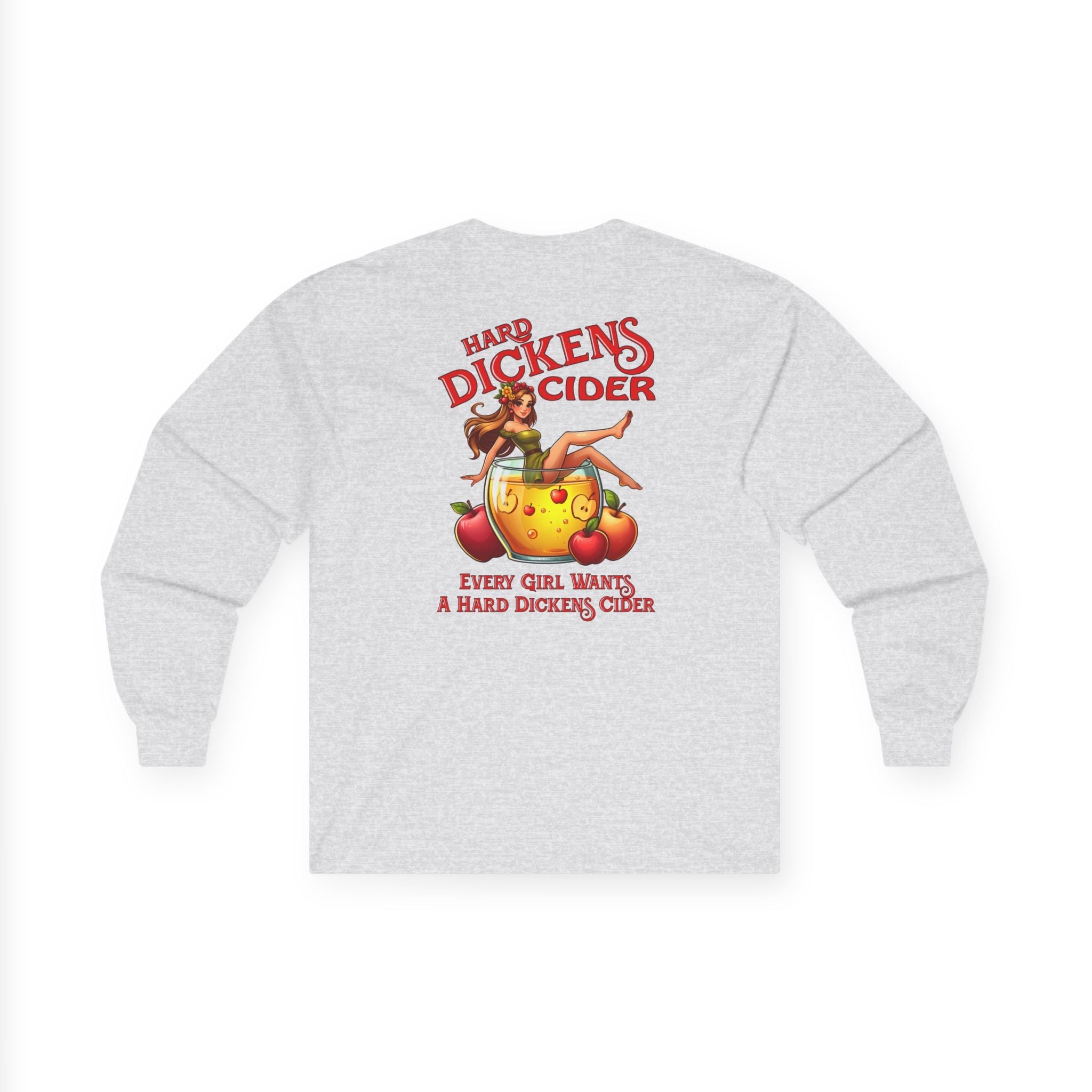 Hard Dickens Cider Front/Back Long Sleeve Tee