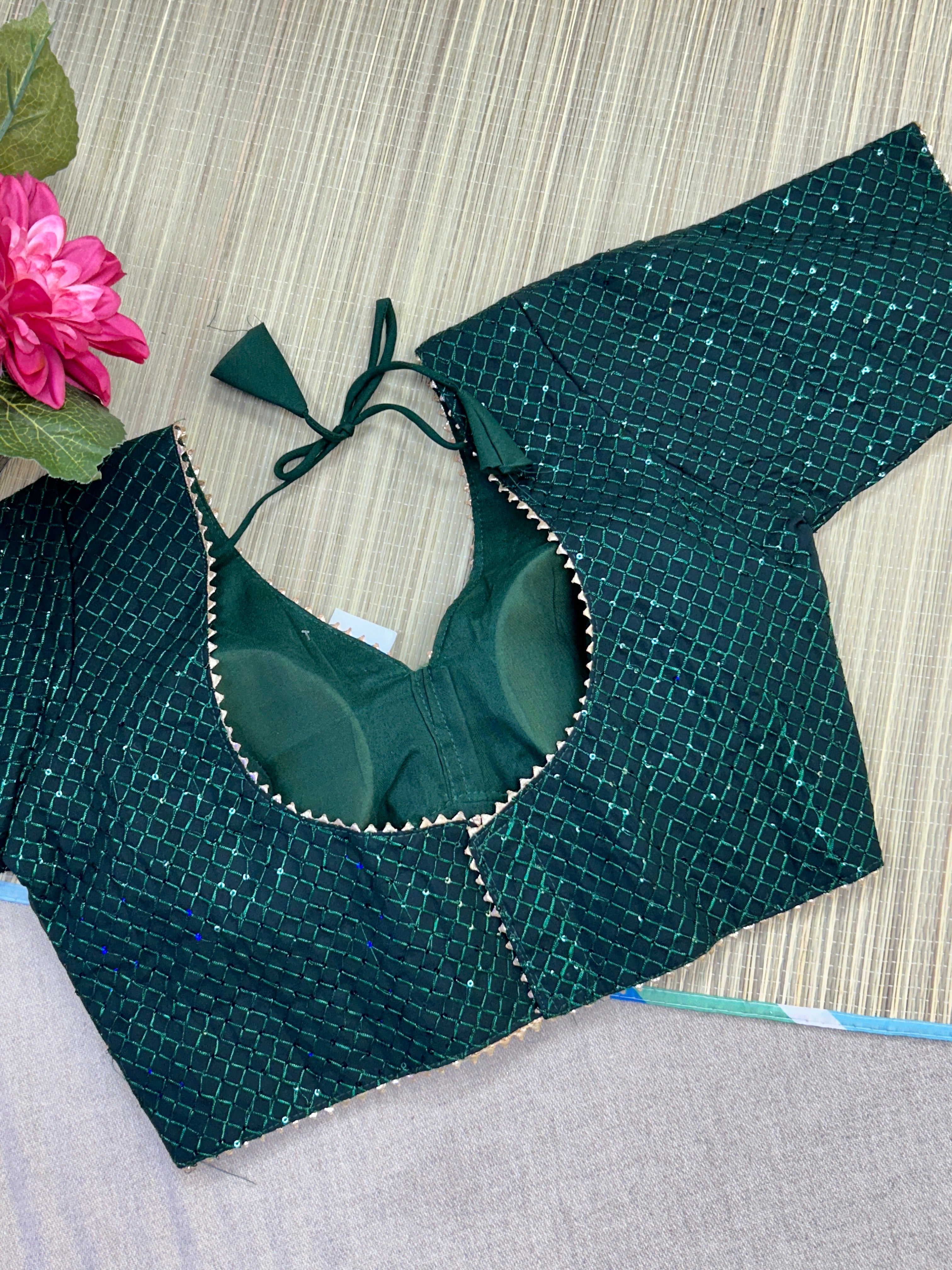 Dark green blouse
