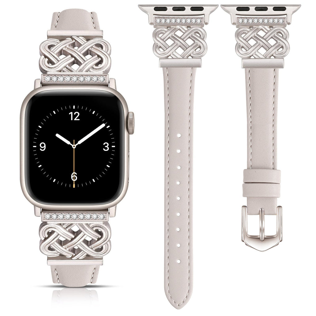 Strap Compatible with Apple Watch Band iWatch S10/SE98765 Metal Ultra-thin Watch Band