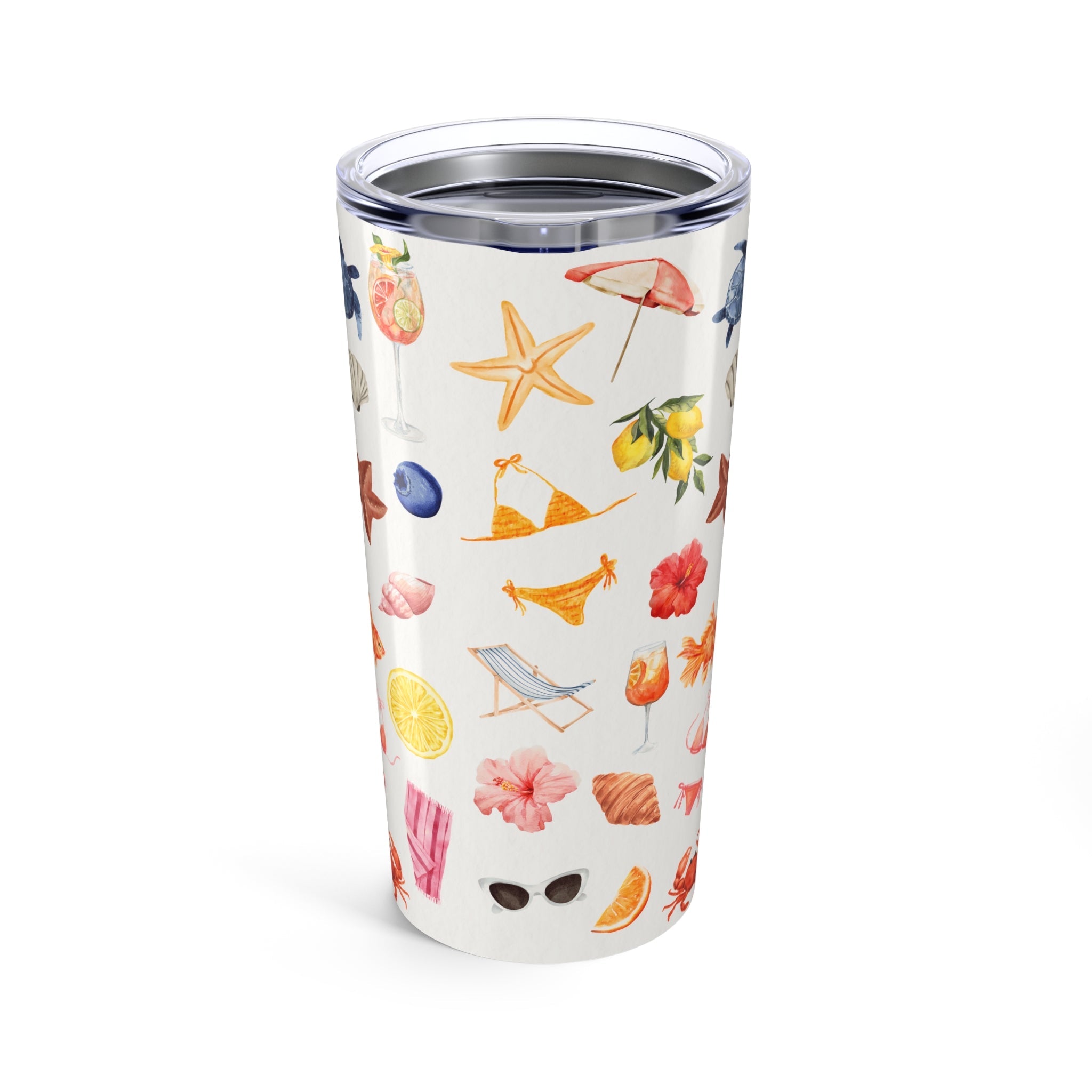 Customizable: Tropical Tumbler 20oz | Summer Drinkware, Beach Vibes, Travel Mug, Floral Insulated Cup, Gift for Her