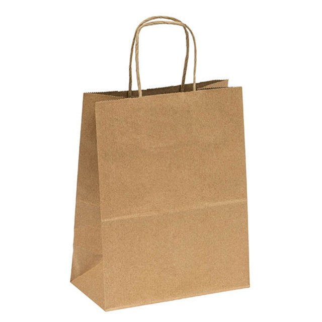 Duro Tempo Dubl Life 60# Recycled Kraft Shopping Bag (QTY 250), SKU 87097