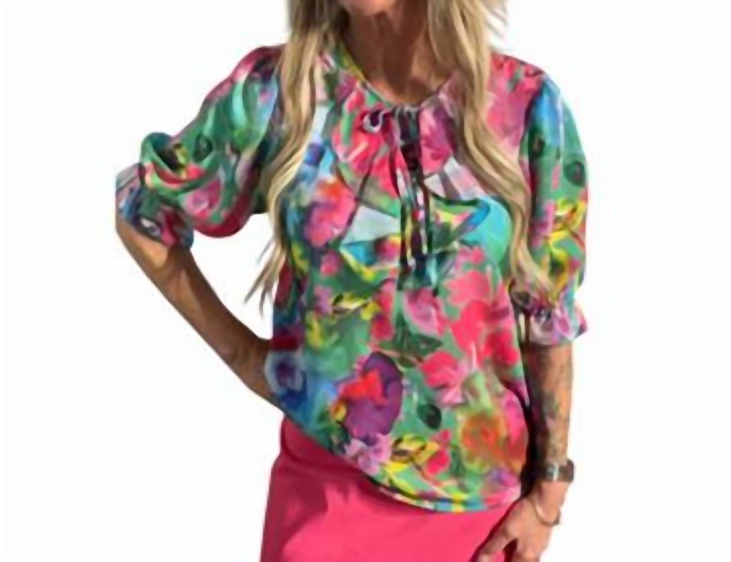 Tie V-neck Top