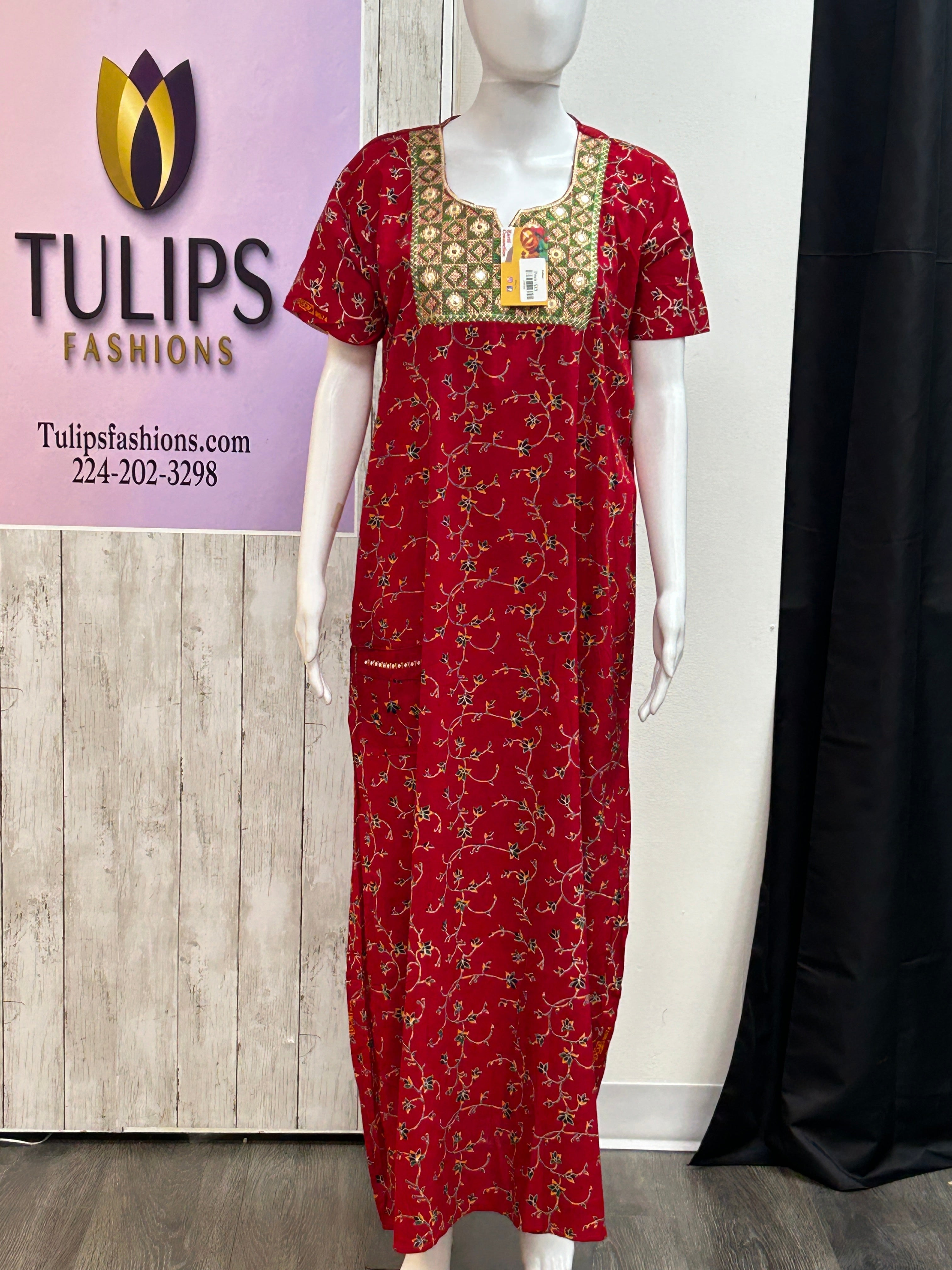 Cotton nighty | Jaipur cotton nighty