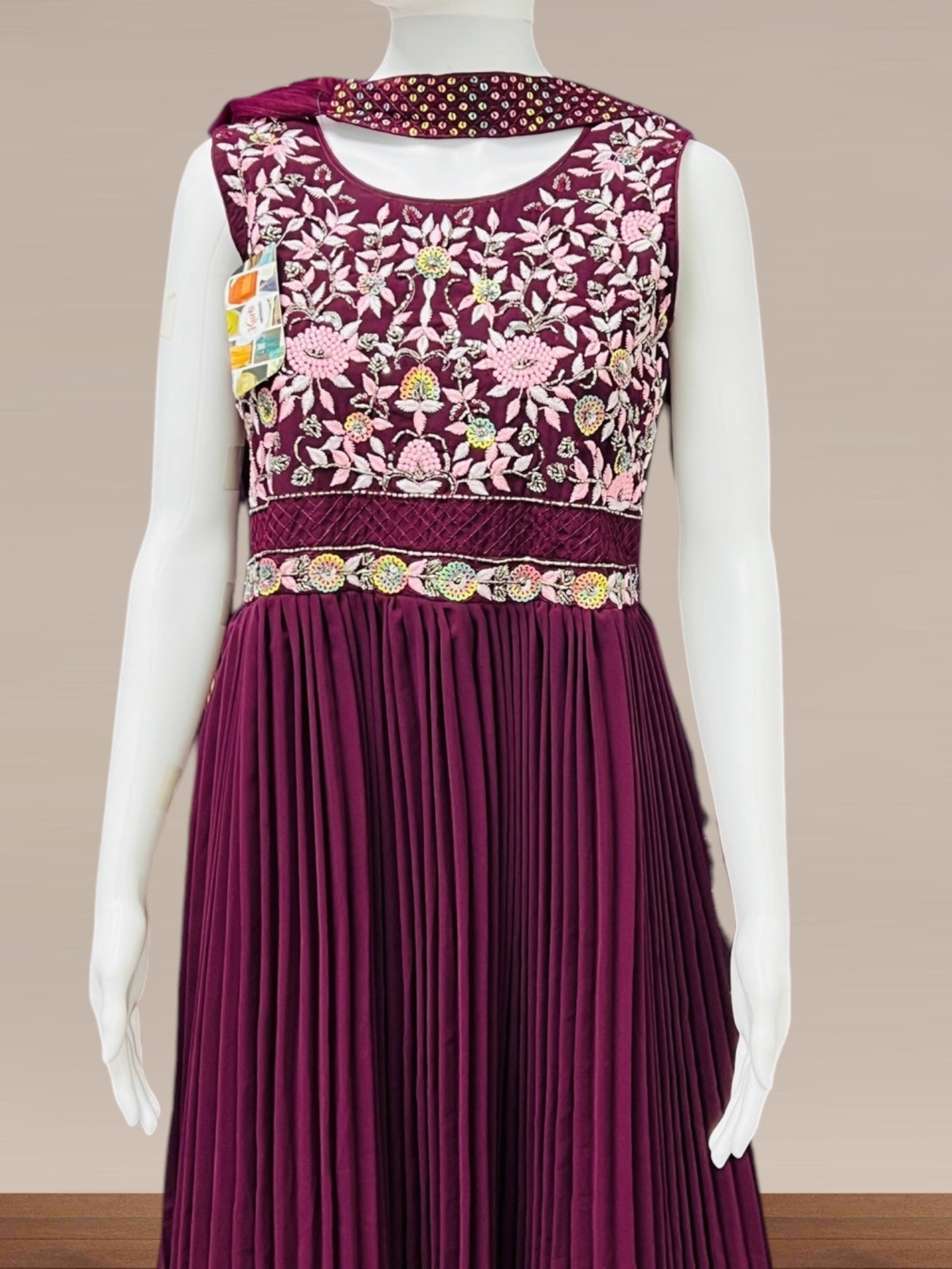 Chiffon long gown