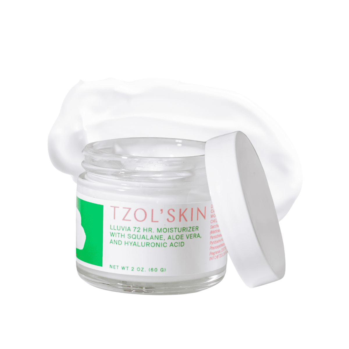 Lluvia 72HR Moisturizer with Squalane, Aloe Vera, and Hyaluronic acid.