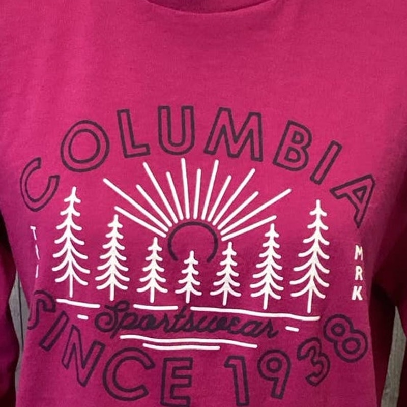Columbia Sportswear Company Mens Medium Long Sleeve 100% Cotton Tee Shirt