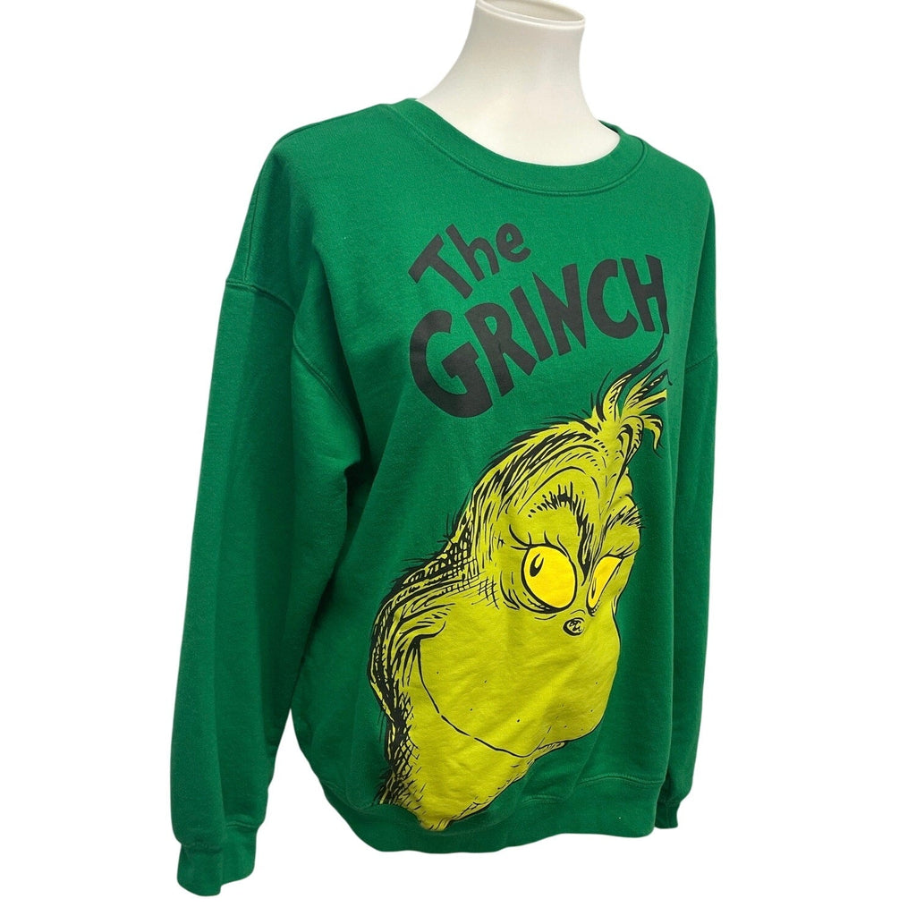 Dr Suess The Grinch Kids XL Christmas Long Sleeve Crew Neck Sweatshirt