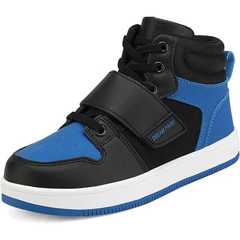 Dream Pairs Boys Size 2 Blue Black Hook Loop High Top Sneaker Athletic Shoes
