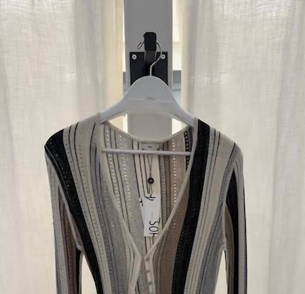 Women's Vertical Stripe Cardigan