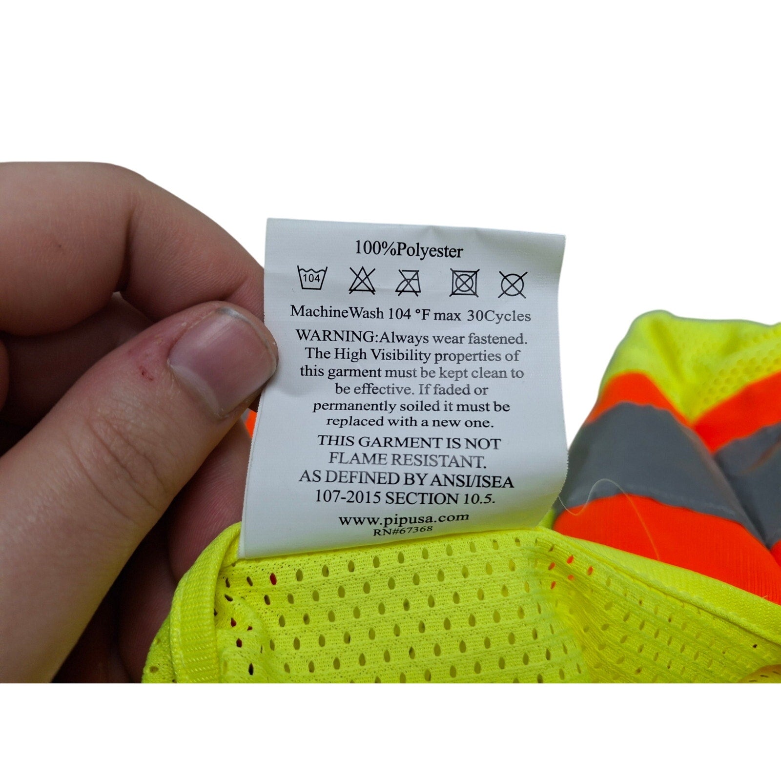 Lot of 6 Construction Workers Hard Hats Safety Helmets w Large Reflective Vest