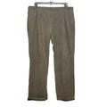 Lands End Mens 44X32 100% Cotton Pleated Front Hook and Bar Close Corduroy Pants