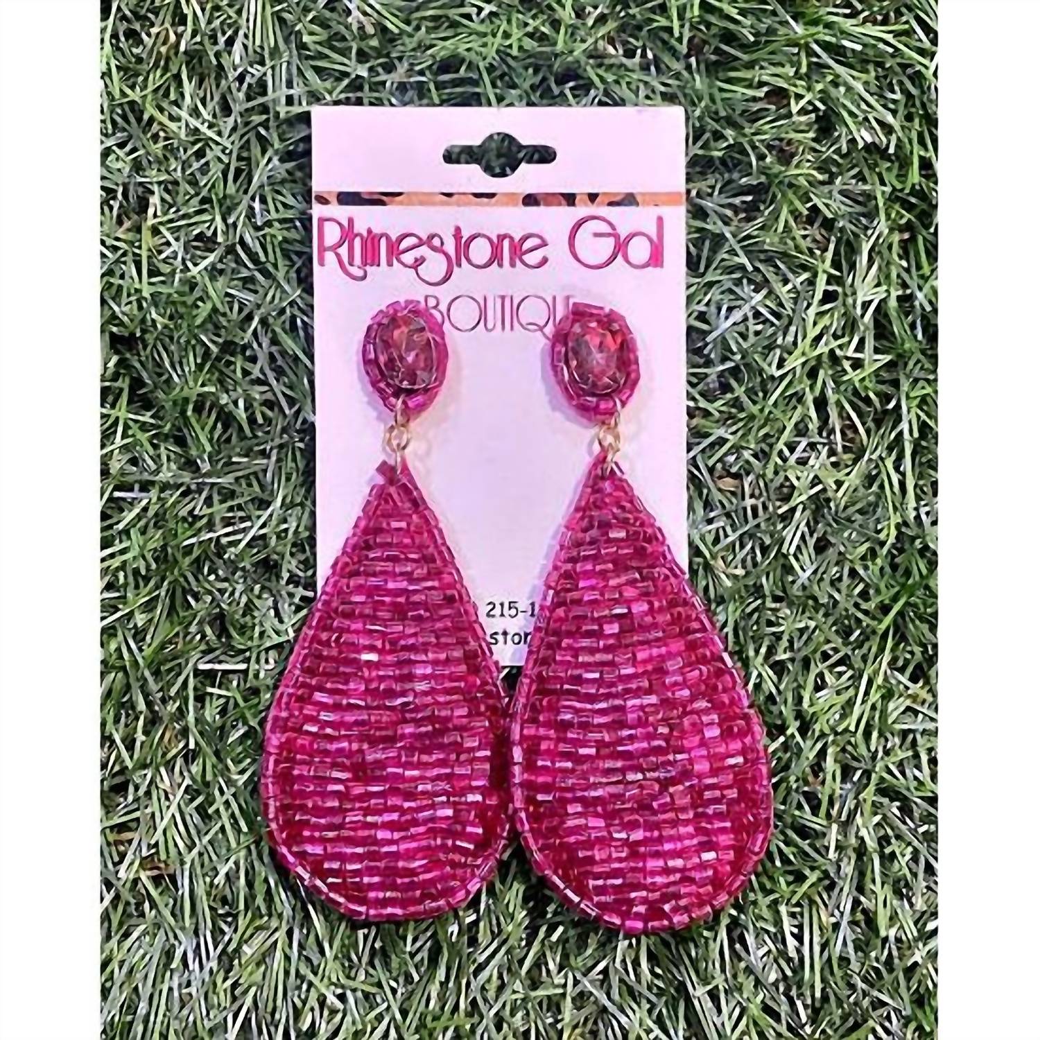 Women's Seed Bead Teardrop Earrings