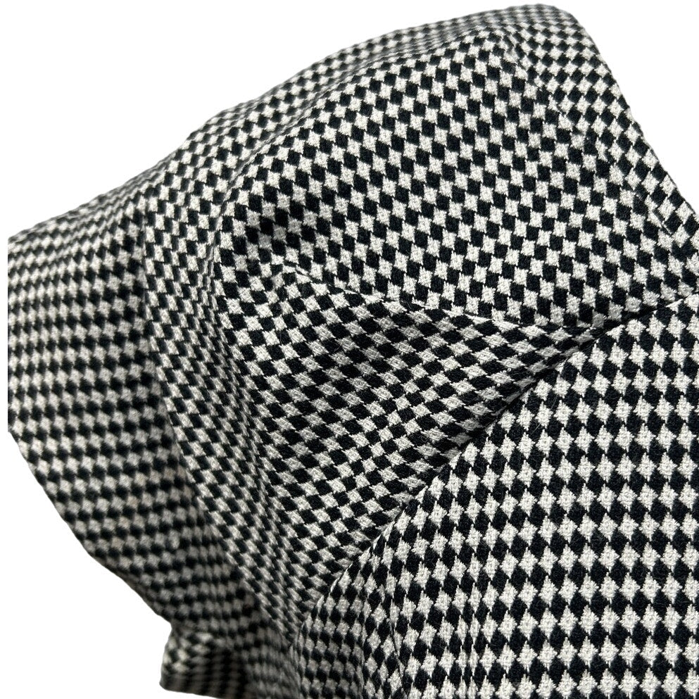 Worthington Womens Size 8 Short Sleeve Gingham Check Mod Midi Career Dress